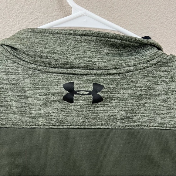 Under Armour Women's Coldgear 1/4 Zip Pullover Loose Green M - Picture 4 of 5